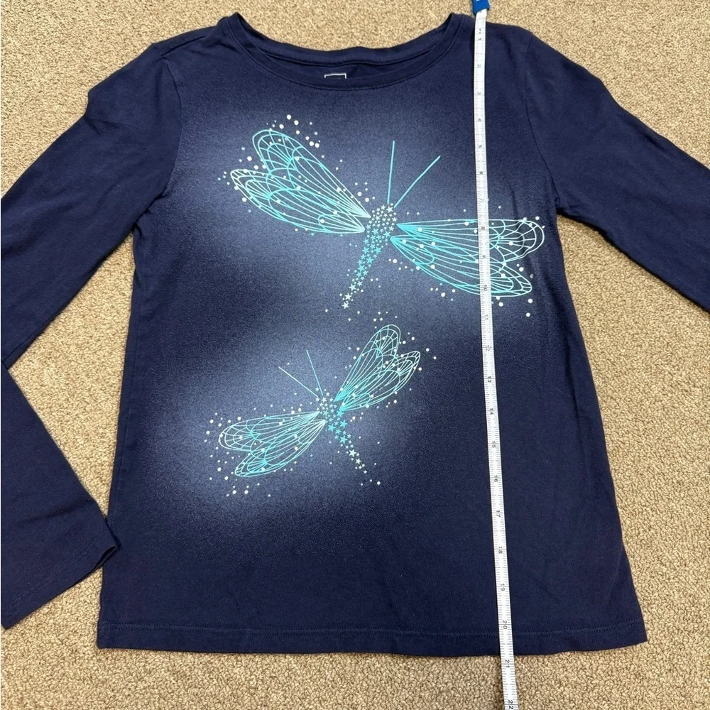 ⚡️3/$20⚡️Gap Kids: Girls Navy Firefly Long Sleeve T-Shirt, Size XL (12)